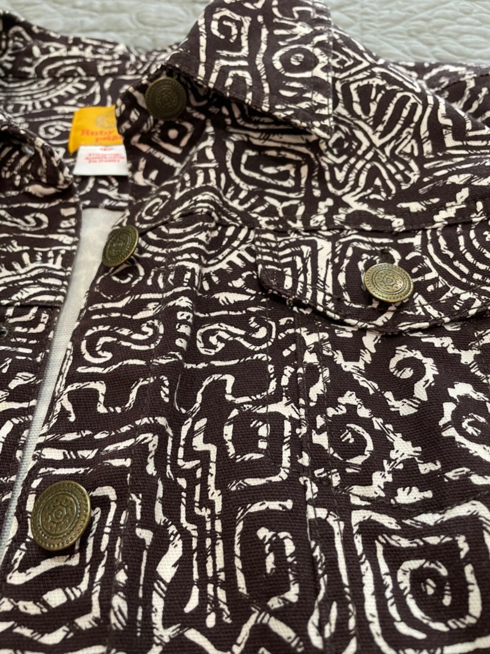Ruby Rd. Printed cotton jacket 10P - Picture 5 of 13